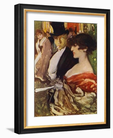 The Play's the Thing (Langham Sketch) (Colour Litho)-Dudley Hardy-Framed Giclee Print