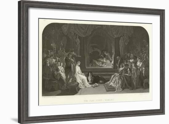 The Play Scene in Hamlet-Daniel Maclise-Framed Giclee Print