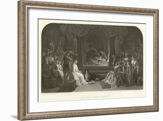 The Play Scene in Hamlet-Daniel Maclise-Framed Giclee Print