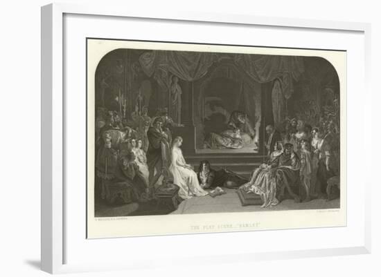 The Play Scene in Hamlet-Daniel Maclise-Framed Giclee Print