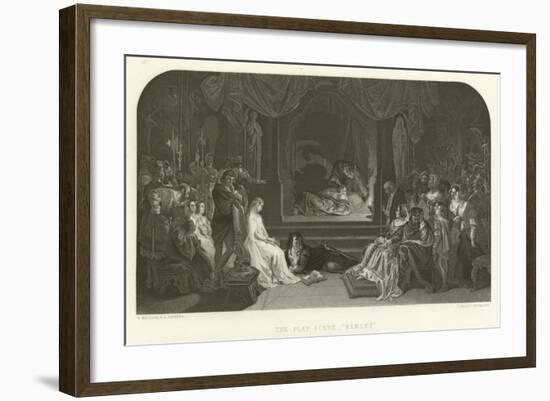 The Play Scene in Hamlet-Daniel Maclise-Framed Giclee Print