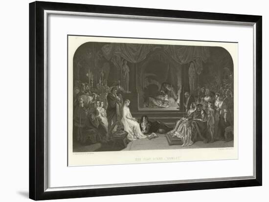 The Play Scene in Hamlet-Daniel Maclise-Framed Giclee Print