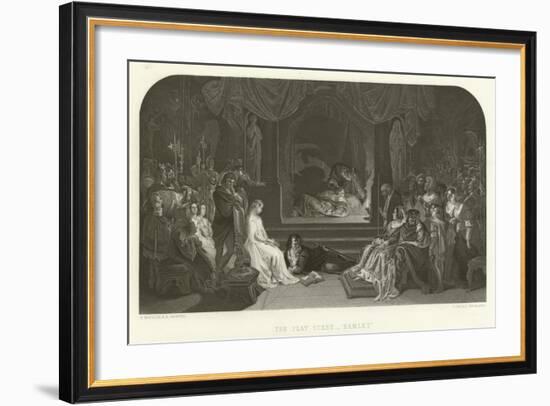 The Play Scene in Hamlet-Daniel Maclise-Framed Giclee Print
