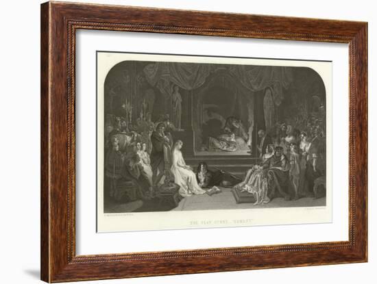 The Play Scene in Hamlet-Daniel Maclise-Framed Giclee Print