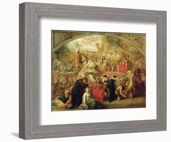 The Plays of William Shakespeare, 1849 (Oil on Canvas)-John Gilbert-Framed Giclee Print