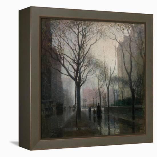 The Plaza after the Rain, 1908-Paul Cornoyer-Framed Premier Image Canvas