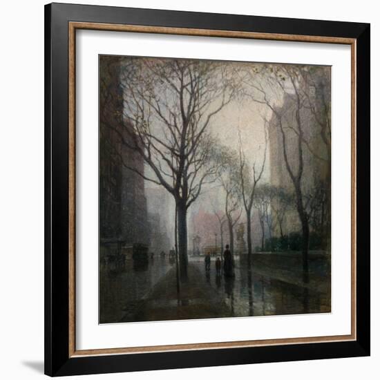 The Plaza after the Rain, 1908-Paul Cornoyer-Framed Giclee Print