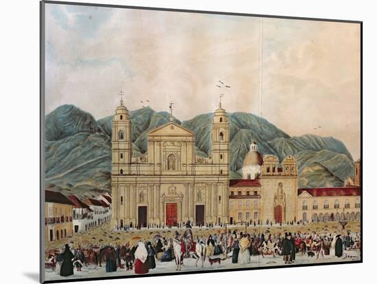 The Plaza de Bolivar, Bogota, 1837-J. Castillo-Mounted Giclee Print