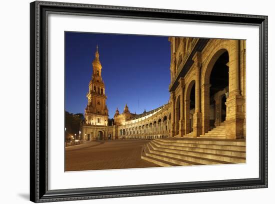 The Plaza De Espana Is a Plaza Located in the Maria Luisa Park, in Seville, Spain-David Bank-Framed Photographic Print