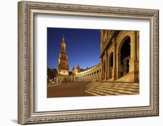 The Plaza De Espana Is a Plaza Located in the Maria Luisa Park, in Seville, Spain-David Bank-Framed Photographic Print