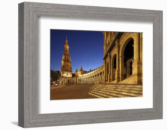 The Plaza De Espana Is a Plaza Located in the Maria Luisa Park, in Seville, Spain-David Bank-Framed Photographic Print