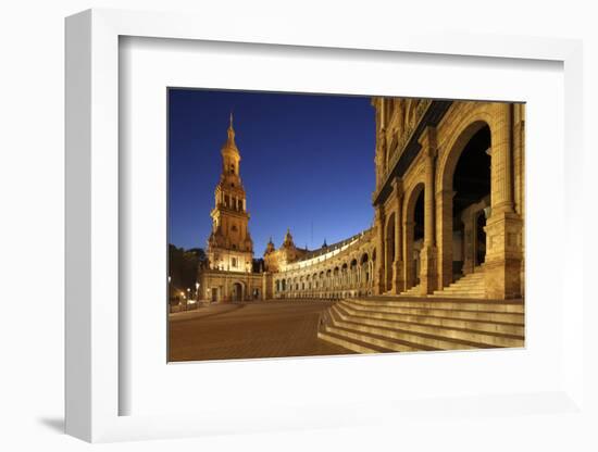 The Plaza De Espana Is a Plaza Located in the Maria Luisa Park, in Seville, Spain-David Bank-Framed Photographic Print