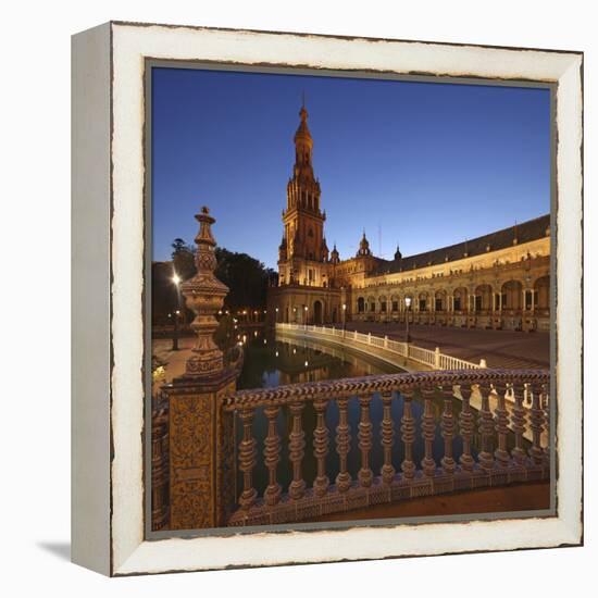 The Plaza De Espana Is a Plaza Located in the Maria Luisa Park, in Seville, Spain-David Bank-Framed Premier Image Canvas