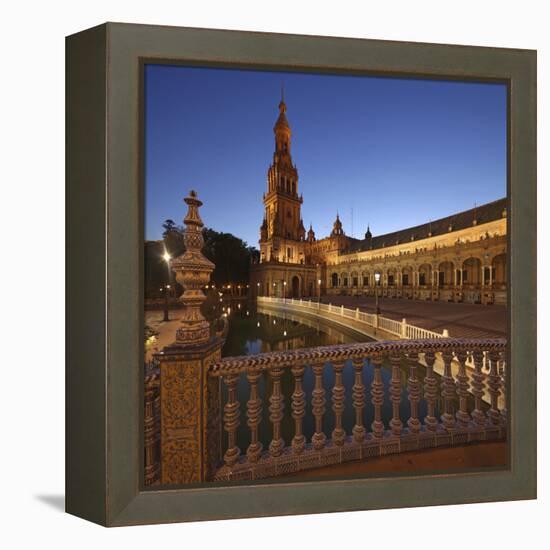 The Plaza De Espana Is a Plaza Located in the Maria Luisa Park, in Seville, Spain-David Bank-Framed Premier Image Canvas