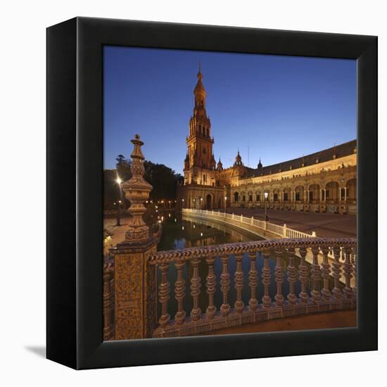 The Plaza De Espana Is a Plaza Located in the Maria Luisa Park, in Seville, Spain-David Bank-Framed Premier Image Canvas