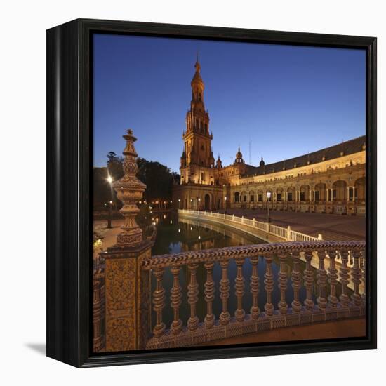 The Plaza De Espana Is a Plaza Located in the Maria Luisa Park, in Seville, Spain-David Bank-Framed Premier Image Canvas