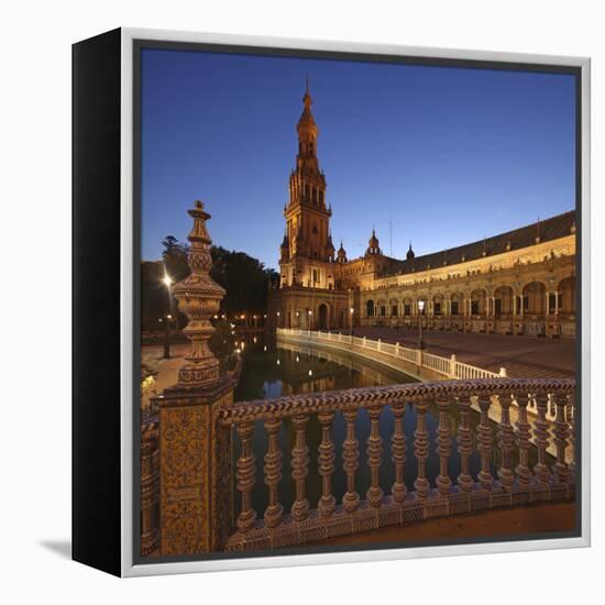 The Plaza De Espana Is a Plaza Located in the Maria Luisa Park, in Seville, Spain-David Bank-Framed Premier Image Canvas