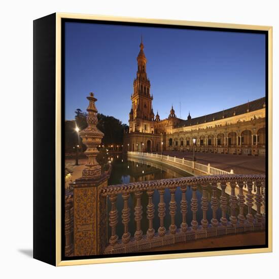 The Plaza De Espana Is a Plaza Located in the Maria Luisa Park, in Seville, Spain-David Bank-Framed Premier Image Canvas