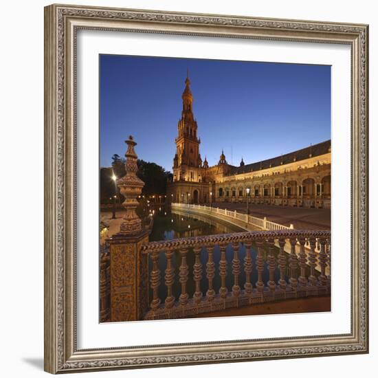 The Plaza De Espana Is a Plaza Located in the Maria Luisa Park, in Seville, Spain-David Bank-Framed Photographic Print