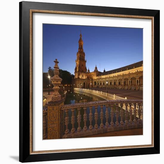 The Plaza De Espana Is a Plaza Located in the Maria Luisa Park, in Seville, Spain-David Bank-Framed Photographic Print