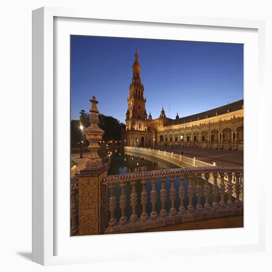 The Plaza De Espana Is a Plaza Located in the Maria Luisa Park, in Seville, Spain-David Bank-Framed Photographic Print