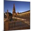 The Plaza De Espana Is a Plaza Located in the Maria Luisa Park, in Seville, Spain-David Bank-Mounted Photographic Print