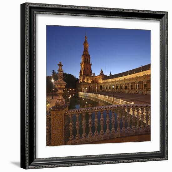 The Plaza De Espana Is a Plaza Located in the Maria Luisa Park, in Seville, Spain-David Bank-Framed Photographic Print