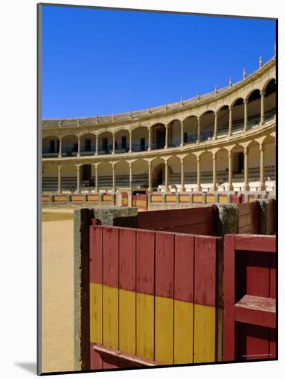 The Plaza De Toros Dating from 1784, the Oldest Bullring in the Country, Ronda, Andalucia, Spain-Fraser Hall-Mounted Photographic Print