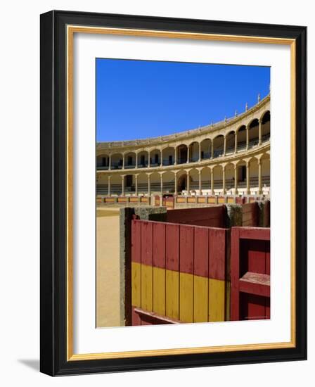 The Plaza De Toros Dating from 1784, the Oldest Bullring in the Country, Ronda, Andalucia, Spain-Fraser Hall-Framed Photographic Print