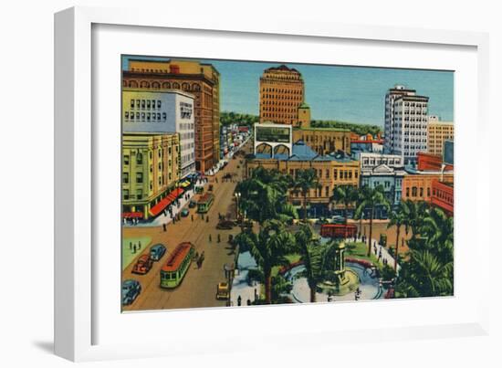 'The Plaza. San Diego, California', c1941-Unknown-Framed Giclee Print