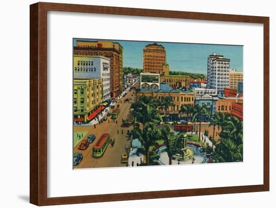 'The Plaza. San Diego, California', c1941-Unknown-Framed Giclee Print