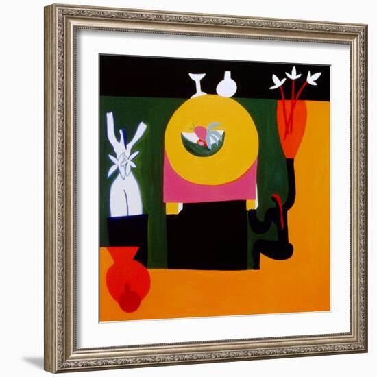 The pleasure of being still life, 1996, (oil on linen)-Cristina Rodriguez-Framed Giclee Print