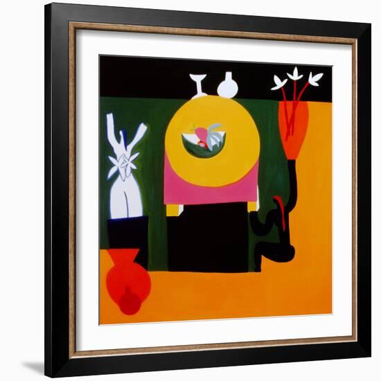 The pleasure of being still life, 1996, (oil on linen)-Cristina Rodriguez-Framed Giclee Print