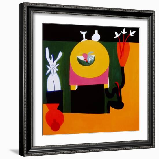 The pleasure of being still life, 1996, (oil on linen)-Cristina Rodriguez-Framed Giclee Print