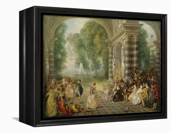 The Pleasures of the Ball, 1715/16-Jean Antoine Watteau-Framed Premier Image Canvas