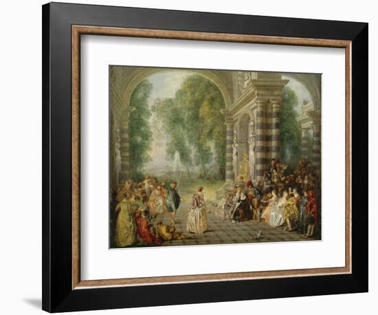 The Pleasures of the Ball, 1715/16-Jean Antoine Watteau-Framed Giclee Print