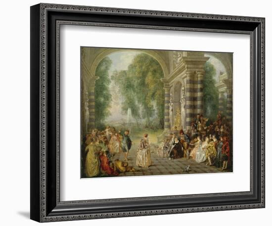 The Pleasures of the Ball, 1715/16-Jean Antoine Watteau-Framed Giclee Print