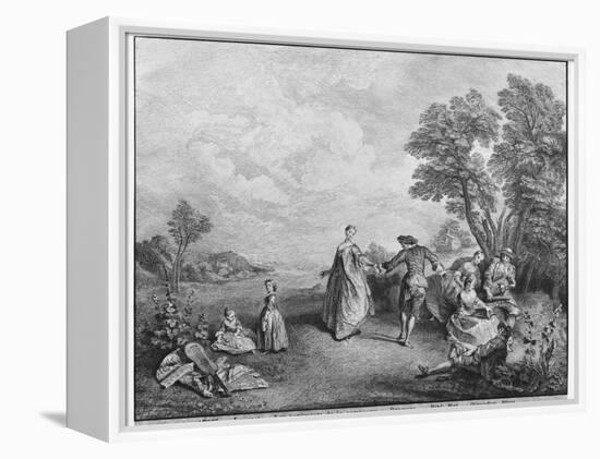 The Pleasures of the Countryside-Nicolas Lancret-Framed Premier Image Canvas