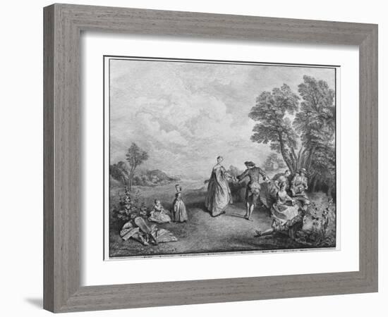 The Pleasures of the Countryside-Nicolas Lancret-Framed Giclee Print