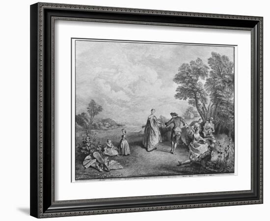 The Pleasures of the Countryside-Nicolas Lancret-Framed Giclee Print