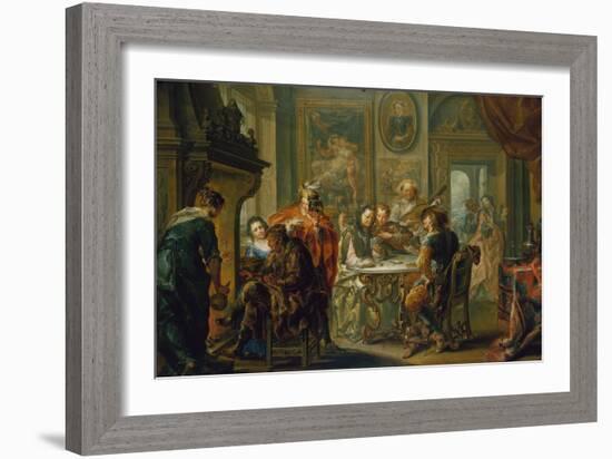 The Pleasures of the Seasons: Winter, C.1730-Johann Georg Platzer-Framed Giclee Print