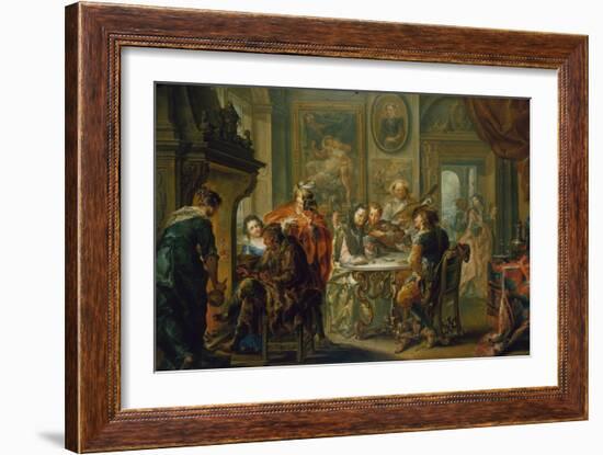 The Pleasures of the Seasons: Winter, C.1730-Johann Georg Platzer-Framed Giclee Print