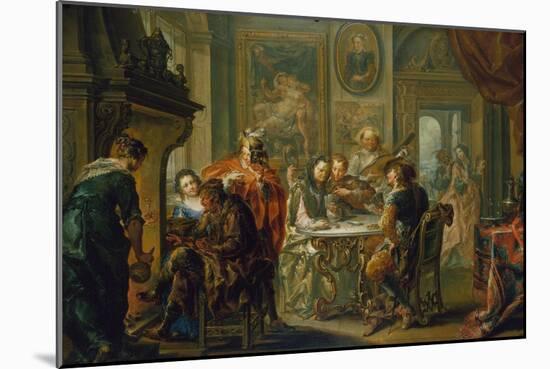 The Pleasures of the Seasons: Winter, C.1730-Johann Georg Platzer-Mounted Giclee Print