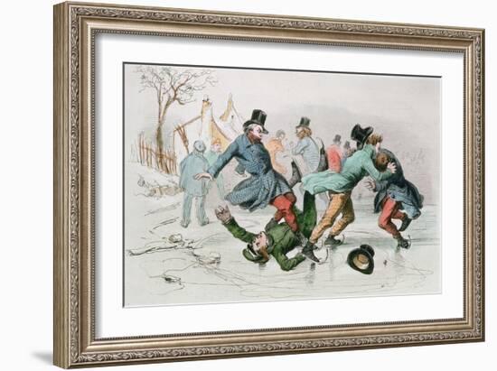 The Pleasures of Winter-Victor Adam-Framed Giclee Print