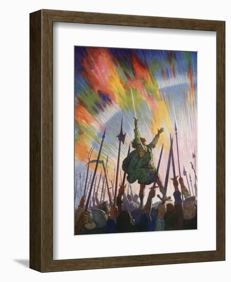 The Pledge-Newell Convers Wyeth-Framed Giclee Print