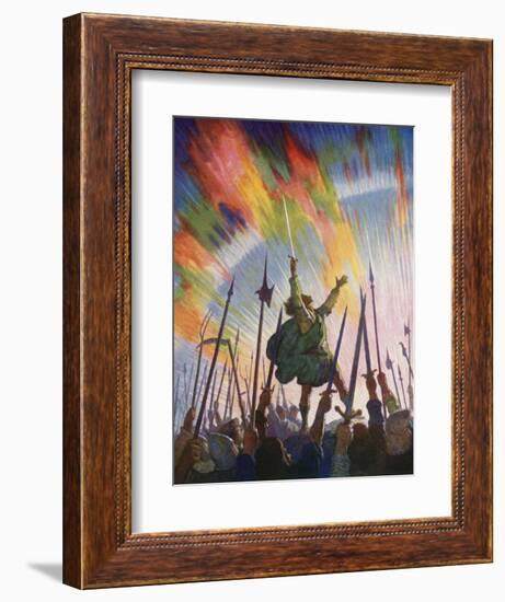 The Pledge-Newell Convers Wyeth-Framed Giclee Print