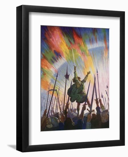 The Pledge-Newell Convers Wyeth-Framed Giclee Print