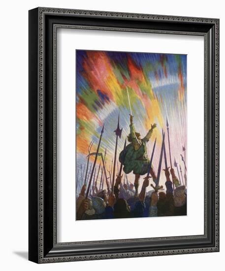 The Pledge-Newell Convers Wyeth-Framed Giclee Print