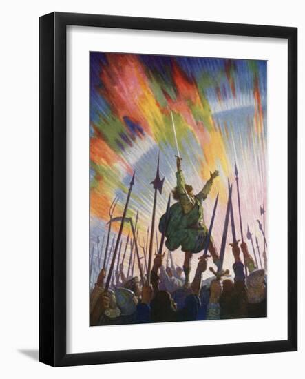 The Pledge-Newell Convers Wyeth-Framed Giclee Print