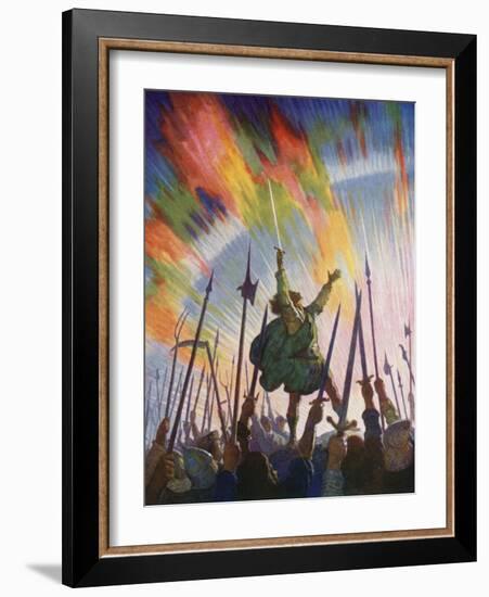 The Pledge-Newell Convers Wyeth-Framed Giclee Print